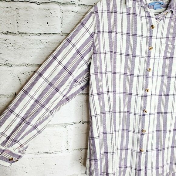 Duluth Trading Button Up Long Sleeve Collared Cotton Shirt Womens XL - Picture 5 of 6